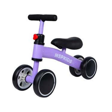Imagem de Mini Bicicleta De Equilíbrio Infantil 4 Rodas Para Bebês De 1 A 3 Anos (LILÁS)