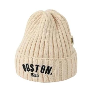 Imagem de Gorro De Inverno Quente Para Meninas E Meninos, Vintage, Bordado BOSTO
