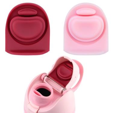 Imagem de BMSQOFD 2 peças de rolha de vedação de borracha de substituição compatível com Owala FreeSip, tampa de vedação superior de garrafa para Owala 16/19/24/32/1,134 g tampa de boca de vedação de silicone