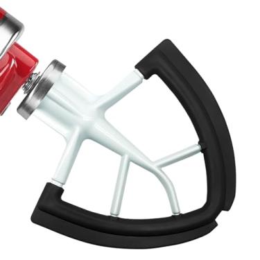 Imagem de Batedeira Flex Edge para KitchenAid 4,5/5 QT cabeça inclinada suporte misturador serve para tigelas de 4,5-5 litros, com bordas de silicone para acessórios e acessórios de auxílio de cozinha, preto
