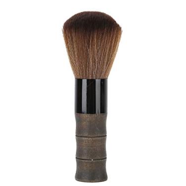 Imagem de Cryfokt Escova Espanadora de Pescoço Escova de Cabelo Macia para Limpeza de Barbeiro de Salão Profissional, Cabo de Madeira Maciça, Adequada para Salões de Cabeleireiro e Barbearias