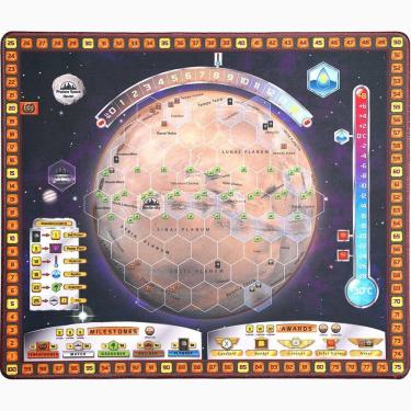 Imagem de Tapetes de silicone para jogos de cartas da família Terraforming Mars com baralho de tarô