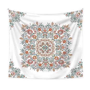 Imagem de Microtecido de parede de flores de mandala de tapeçaria 150x130cm