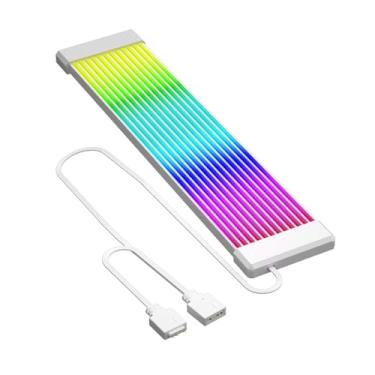 Imagem de VBESTLIFE Kit de Cobertura de Cabo Flex RGB, Extensão de Cabo ARGB PSU Com Sincronização de 5V e 3 Pinos, Kit de Iluminação RGB para Placa Gráfica de (X12 de largura (para de 24 pinos ou 3x8