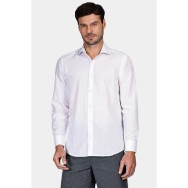 Imagem de Camisa Regular Social Tricoline Branco-Masculino
