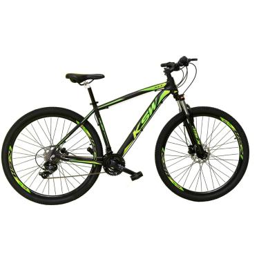 Imagem de Bicicleta Aro 29 KSW XLT Alumínio 24v Câmbio Shimano Garfo Suspensão com Trava no Ombro-Unissex