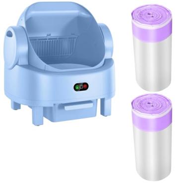 Imagem de Sacos de caixa de areia para gatos para caixas de areia para gatos, substituição de forros resistentes extra grossos (roxo-claro)