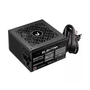 Imagem de Fonte Gamer Rise Mode Elektra, 650W, Bronze, PFC Ativo, Preto