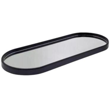 Imagem de Bandeja decorativa de vidro Oval Espelhada 29 CM - INTERPONTE