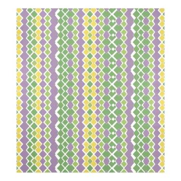 Imagem de Blueangle Mardi Gras Rhombus Diamonds capa magnética para lava-louças, decoração da capa frontal da máquina de lavar louça, adesivos de eletrodomésticos, adesivos de eletrodomésticos, 58 cm C x 66 cm