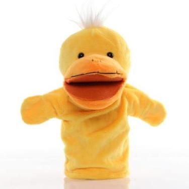 Imagem de Pato Fantoche Pelúcia De Mão Teatro Infantil Animais 25cm - BRW