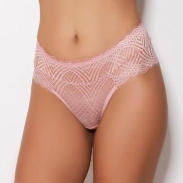 Imagem de Calcinha em Renda de Poliamida Cor:RomanceTamanho:G - Kit Mania Linger