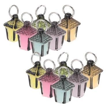 Imagem de TOYANDONA Conjunto de 12 Lanternas de Resina para Artesanato, Adereços para Fotografia: Pequenas Lanternas Luminosas para Casa de Bonecas, Acessórios Decorativos para Cenários de Artesanato Diy,