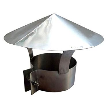 Imagem de Tampa de linha de telhado de aço inoxidável 304 tampa de ventilação externa tampa de exaustão caldeira tampa de chuva de chaminé, 170 mm