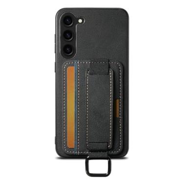 Imagem de LYJSMGZ Capa à prova de choque para Samsung Galaxy S26 Ultra/S26 Plus/S26, compartimento para cartão, capa leve e fina anti-impressão digital, preta, S26 Plus
