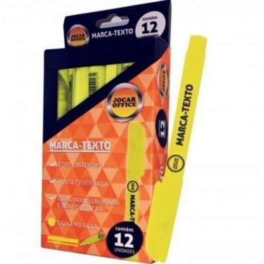 Imagem de Marca Texto Amarelo Caixa Com 12 - Jocar Office