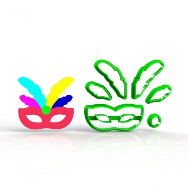 Imagem de Cortador Mascara Carnaval Mod 4 Brinde