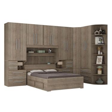 Imagem de Dormitório Queen Size Sem Cama 1344s Castanho