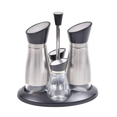 Imagem de Galheteiro Para óleo E Vinagre/sal E Pimenta Em Inox Kenya