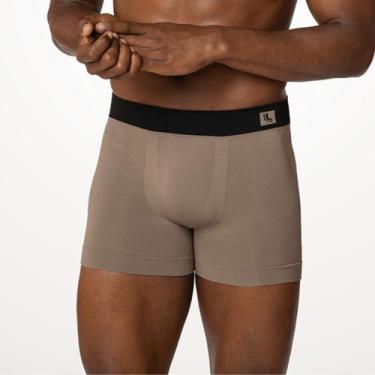Imagem de Cueca Lupo Boxer Microfibra Sem Costura 766-025, Noz, P