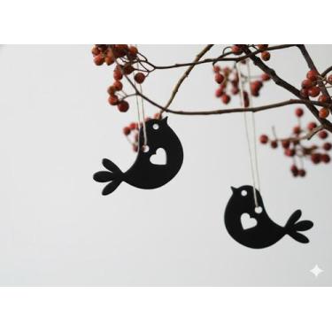 Imagem de Passarinhos de decoração Kit 10 Cor:Bege - Hyper3d, Bege