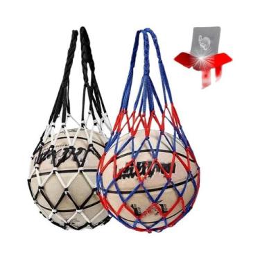 Imagem de Bolsa De Armazenamento De Rede De Nylon Durável Para Basquete, Tecido 