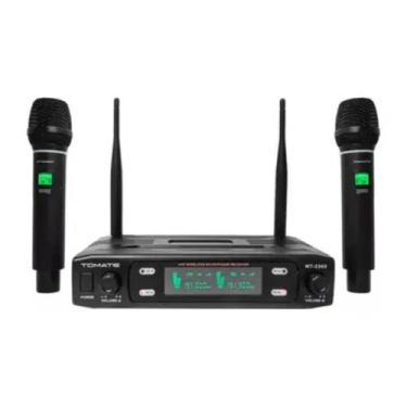 Imagem de Microfone Tomate MT-2302 - Duplo Sem Fio com Tecnologia Avançada