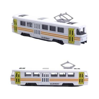 Imagem de Brinquedo De Ônibus De Liga Leve Com Som E Luz De Alta Simulação - Mod