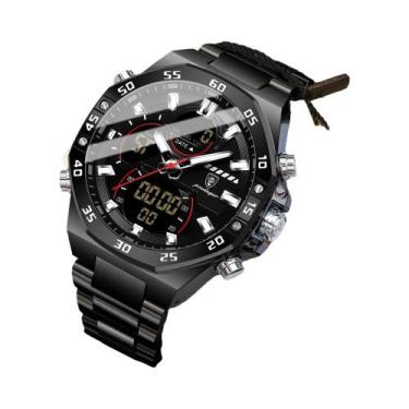 Imagem de Relógio De Quartzo Masculino Militar À Prova d'Água Com LED Luminoso P