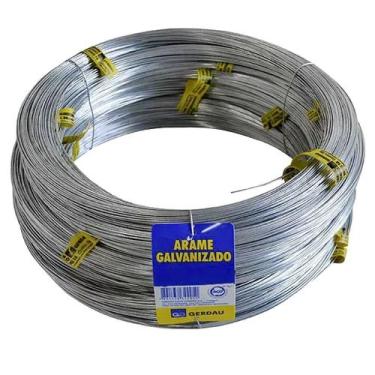 Imagem de Arame Galvanizado Bwg Gerdau rolo 1KG, N14