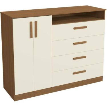 Imagem de Cômoda Kappesberg T266 2 Portas e 4 Gavetas MDP 106 x 136 x 47 cm, CAN