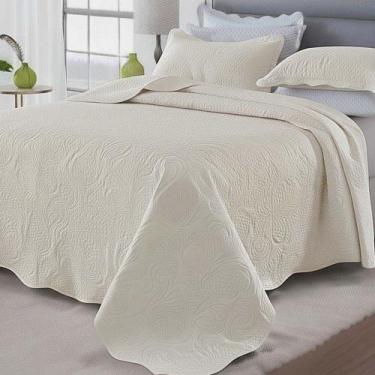 Imagem de Kit Cobre Leito Colcha Basic Casal 3 Peças Dupla Face Liso Classic - B