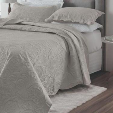 Imagem de Kit Cobre Leito Colcha Basic Casal 3 Peças Dupla Face Liso Classic - A