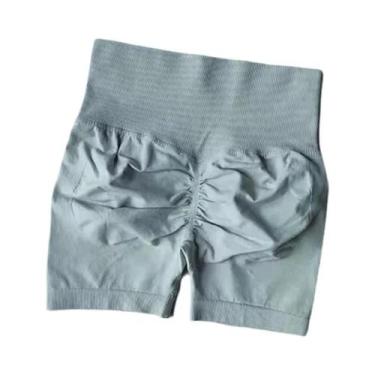 Imagem de Shorts Esportivos De Cintura Alta Para Mulheres, Modelagem Que Levanta