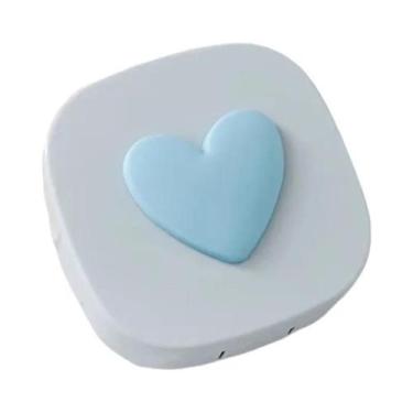 Imagem de Estojo Para Lentes De Contato Mini Com Espelho, Recipiente Adorável Pa