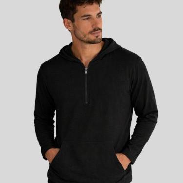 Imagem de Blusa Masculina Viscose com Capuz Bolso Canguru Manga Longa - Malwee, 