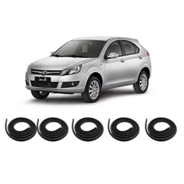 Imagem de Kit Borracha Vedação Das 4 Portas + Borracha Do Porta Malas J3 2010 à 