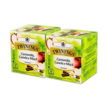 Imagem de Kit Chá Twinings Misto Camomila, Canela e Maçã 15g - 2 unidades