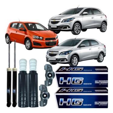 Imagem de Par Amortecedor Traseiro Coxim Batente Gm Onix Prisma Sonic - NAKATA