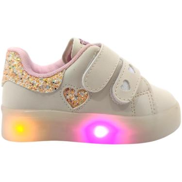 Imagem de Tênis Infantil Menina Led Luz Casual Dia a Dia Passeio Escola Anatômico Conforto Mini S...