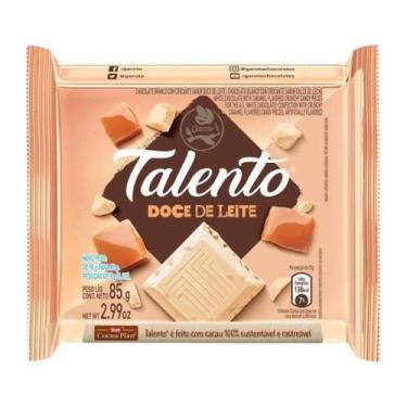 Imagem de Barra de Chocolate Garoto Talento 85g Doce De Leite