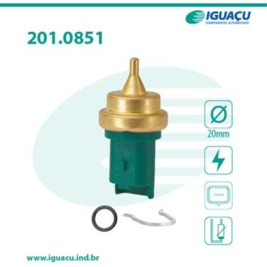 Imagem de Sensor de temperatura Citroen C3 2003 a 2016 IGUAÇU 201.0851