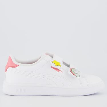 Imagem de Tênis Puma Smash 3.0 Badges V Ps Infantil-Feminino