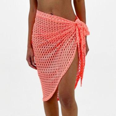 Imagem de Saída de Praia Sabrieli Saia Midi Envelope Feminina, UN, Operol