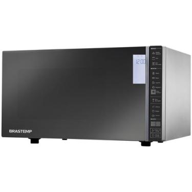 Imagem de Micro-ondas Espelhado Grill 32L Inox Brastemp 110V, Prata, 127 V