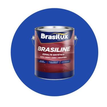 Imagem de Esmalte Industrial Brasiline Brasilux 3,6L, Azul New Holland