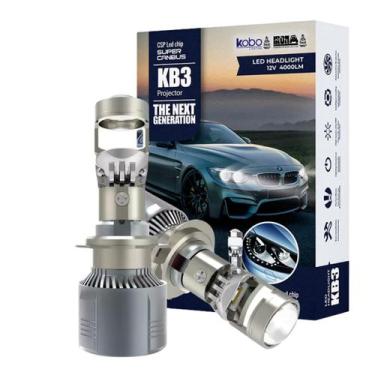 Imagem de Kit Ultra LED Lâmpada H4 Mini Projetor 36W 40000LM 6500K Canbus CSP H4