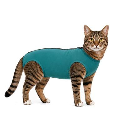 Imagem de Roupa Protetora Para Castração de Gato - Vani Pet, Verde, 5