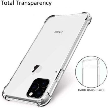 Imagem de Capa Anti impacto Transparente Iphone 11 pro max 6.5 + Pelicula de vidro comum