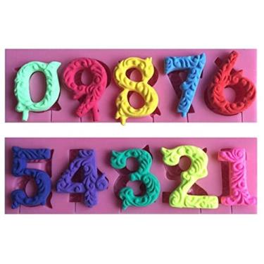Imagem de Molde De Silicone Números,pirulitos,confeitaria Rb86